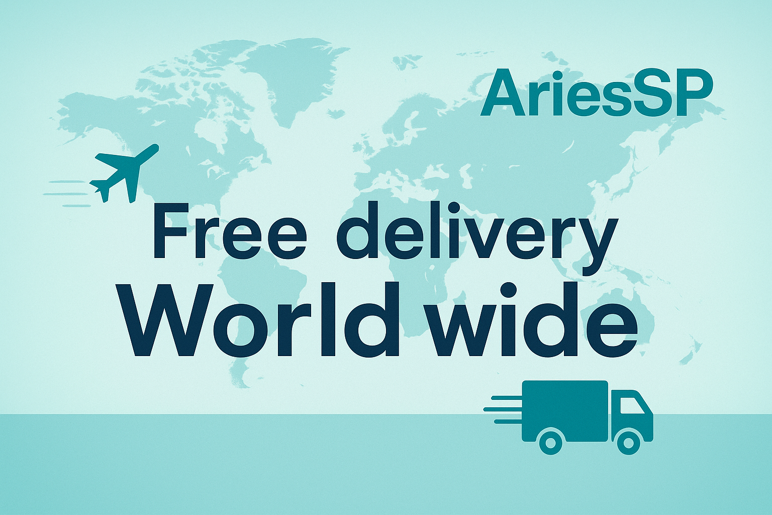 Free delivery World wide with logo AriesSP
